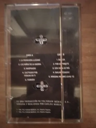 Cinta de Casete de Sergio Dalma En Concierto.