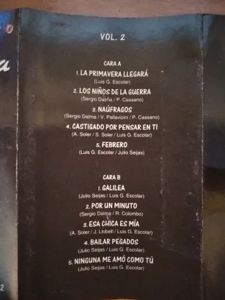 Cinta de Casete de Sergio Dalma En Concierto.