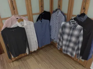 Lote 7 Camisas, 2 polos y 1 jersey. S M