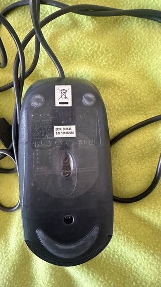 Ratón Dell USB Azul y Blanco