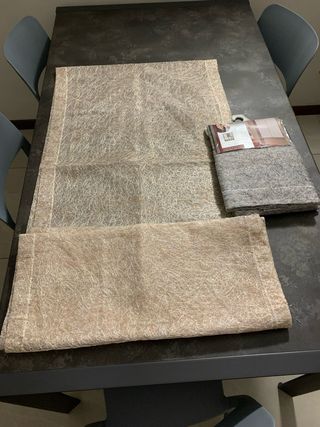 4 Tende 60x240 cm (2 Oro, 2 Argento)