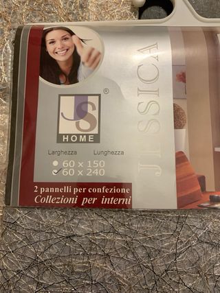 4 Tende 60x240 cm (2 Oro, 2 Argento)