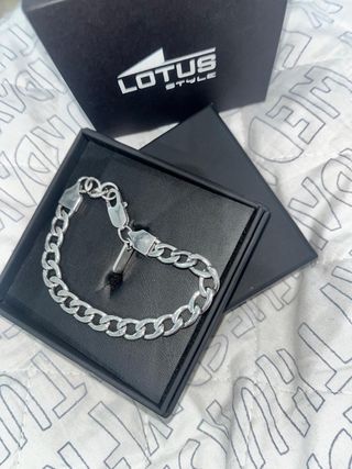 Pulsera Lotus Style Plata Hombre