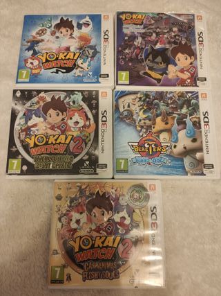 Lote 5 Juegos Nintendo 3DS Yo-kai Watch