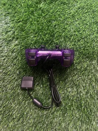 Mando PS2 Morado Transparente Nuevo