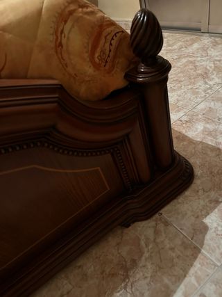 Cama Matrimonio Madera y Metal