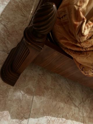 Cama Matrimonio Madera y Metal