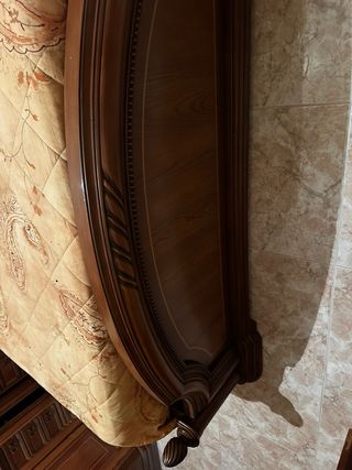 Cama Matrimonio Madera y Metal