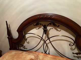 Cama Matrimonio Madera y Metal