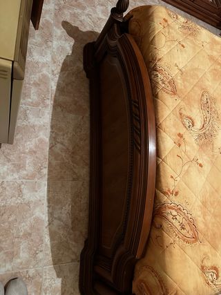 Cama Matrimonio Madera y Metal