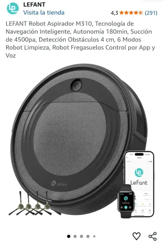 Robot Aspirador LEFANT M310