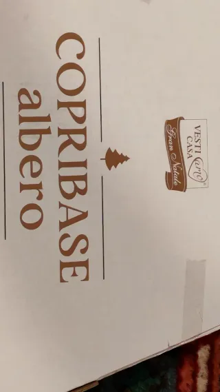 Copribase albero Natale velluto rosso