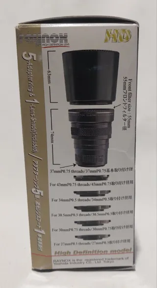 Objetivo Cámara Raynox HD-2200PRO-LE+ 2.2x