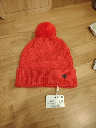 Gorro Mayoral lana rojo pompón