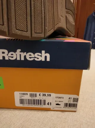 Zapatos Refresh Negro/Marrón Talla 41