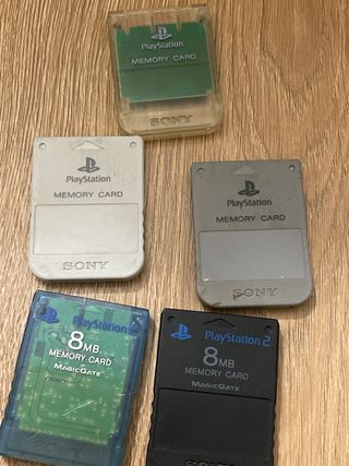 Memory Cards PlayStation 1 y 2