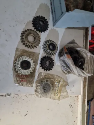 Lote piñones bicicleta antigua