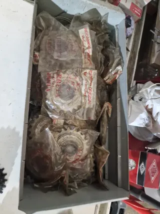 Lote piñones bicicleta antigua