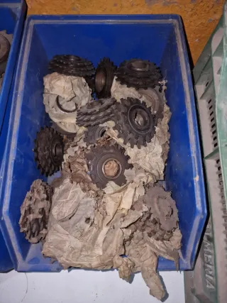 Lote piñones bicicleta antigua