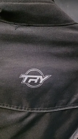 Blusão de Motociclismo Preto e Cinza Marca Try