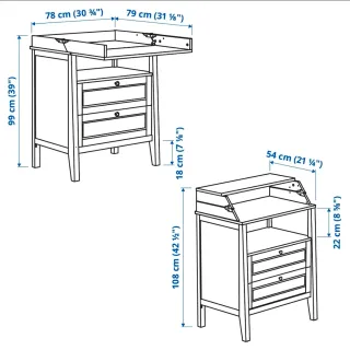 Cambiador Ikea Sundvik Blanco