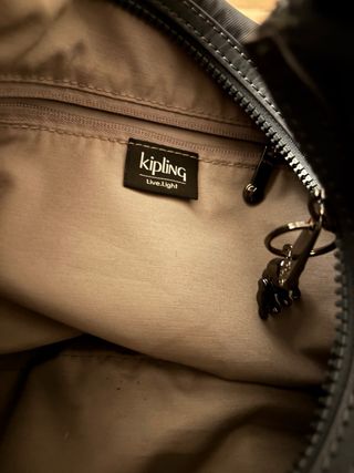 Bolso de hombro Kipling gris