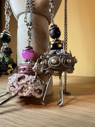 Collana bambolina artigianale (3 pezzi)