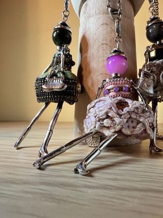 Collana bambolina artigianale (3 pezzi)