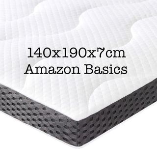 Topper Viscoelástico 140x190x7cm Amazon Basics