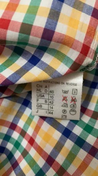 Camicia a quadri vintage Marella tg 44