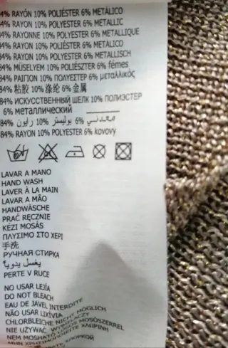 Jersey Cortefiel dorado brillante