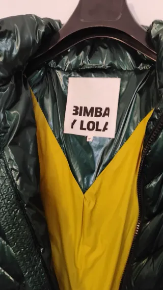 Plumífero Bimba y Lola verde metalizado