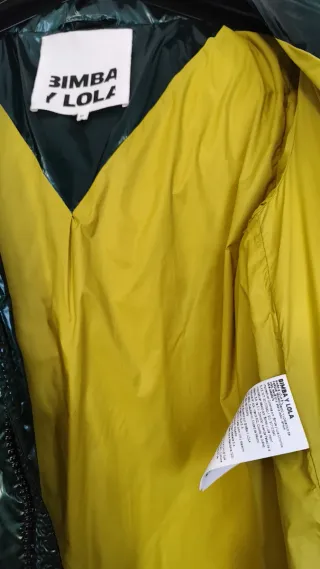 Plumífero Bimba y Lola verde metalizado