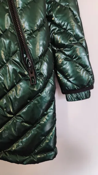 Plumífero Bimba y Lola verde metalizado