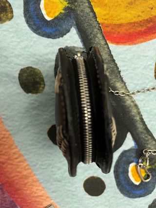 Monedero Etro Negro con Cadena