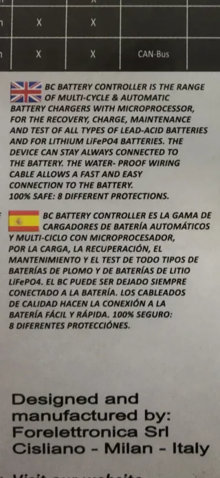 Cargador Batería BC Automatic Charger