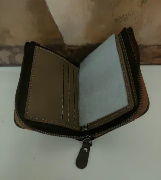 Cartera Billetera Hombre Marrón Nueva