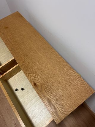 Cómoda recibidor madera y metal