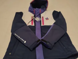 Parka d'Or et Platine azul y morado ropa de nieve