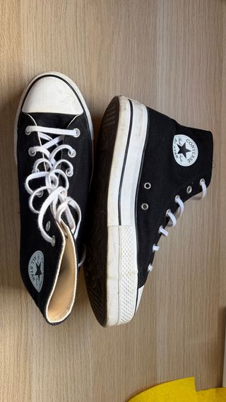 Converse Chuck Taylor Plataforma Negras Unisex