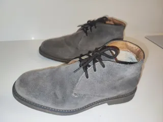 Polacchine scamosciate uomo grigie n.40