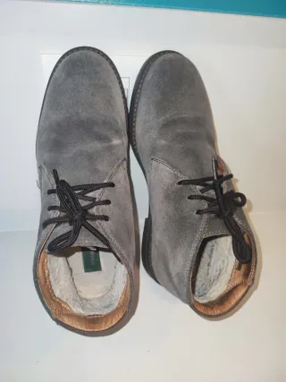 Polacchine scamosciate uomo grigie n.40