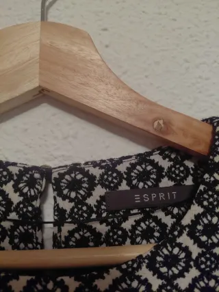 Vestido estampado blanco y negro