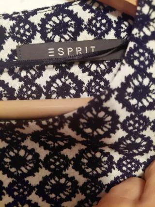 Vestido estampado blanco y negro