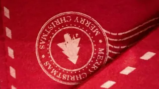 Set 2 buste rosse in panno