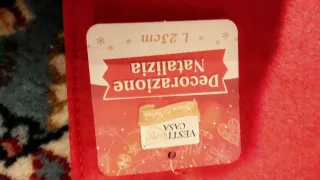 Set 2 buste rosse in panno