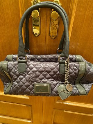 Bolso Guess Gris y Verde