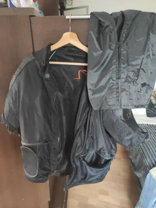 Chaqueta de moto térmica negra