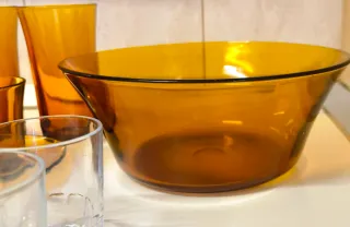 20 piezas Duralex antigua ámbar, Duralex Spain