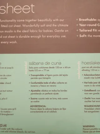 Sábanas cuna Aden + Anais 100% algodón